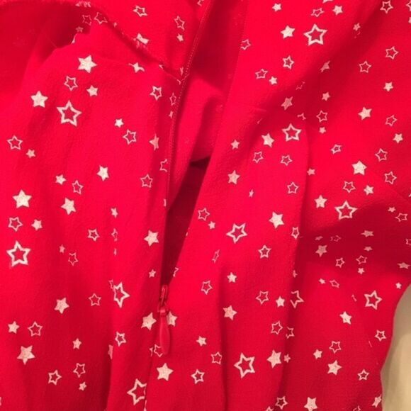 ✨ Red Star Ruffle Detail Tea Dress✨ - Picture 7 of 7